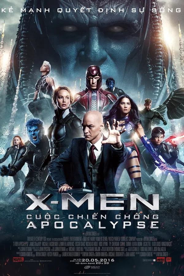 Poster phim X-Men 8: Cuộc Chiến Chống Apocalypse trên SubNhanh